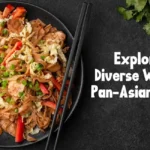 pan asian cuisine in bowl with chopsticks ( feature image)